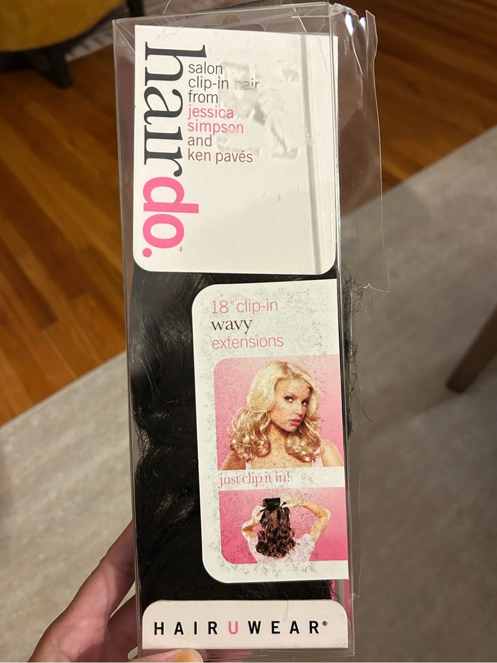 hairdo 18" Clip In Extensions Wavy by Jessica Simpson-midnight brown